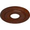 Ekena Millwork Lauren Medallion (Canopies up to 6 1/4"), 20 5/8"OD x 6 1/4"ID x 1 3/8"P, Burnished Mahogany Crackle CM20LNBMC - alternate 4